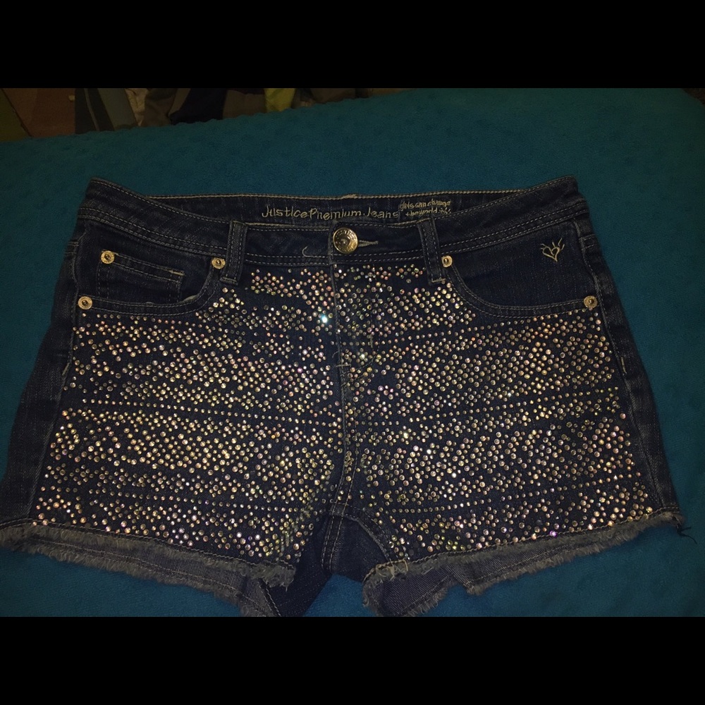 Blingy Justice Jean Shorts- Size 16R