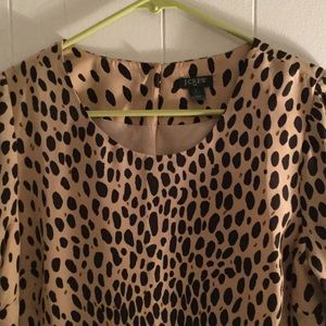 J crew leopard dress