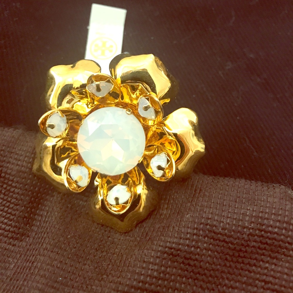 New Tory burch flower ring