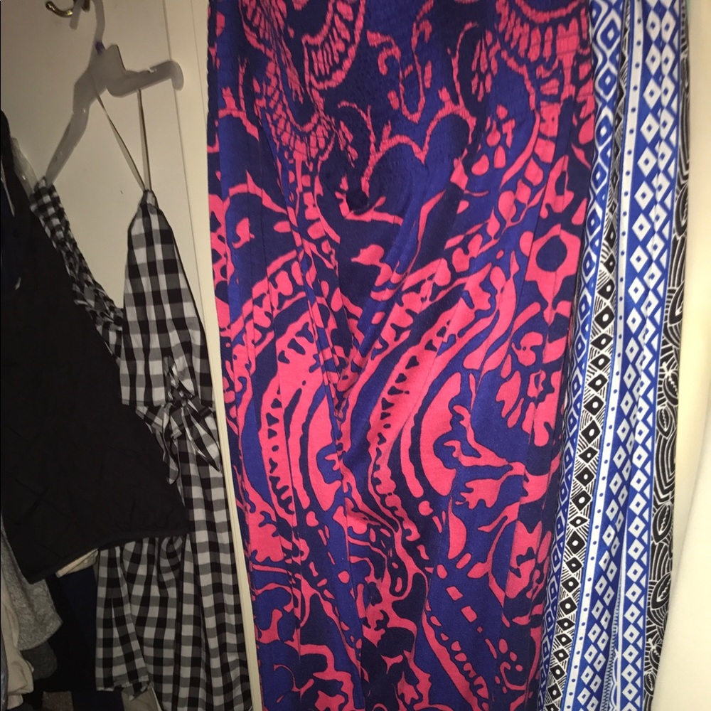 Women's strapless maxi dress