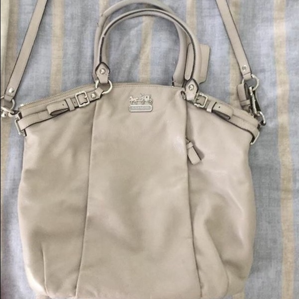 Coach Bone Leather Shoulder/Cross Body Handbag