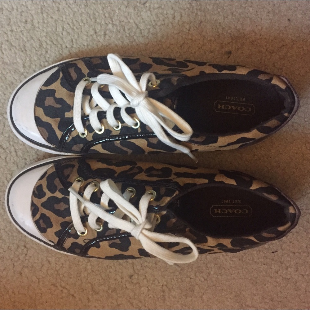 COACH CHEETAH PRINT SHOES