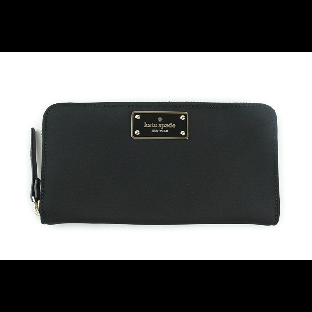 SOLD Kate spade black vinyl wallet