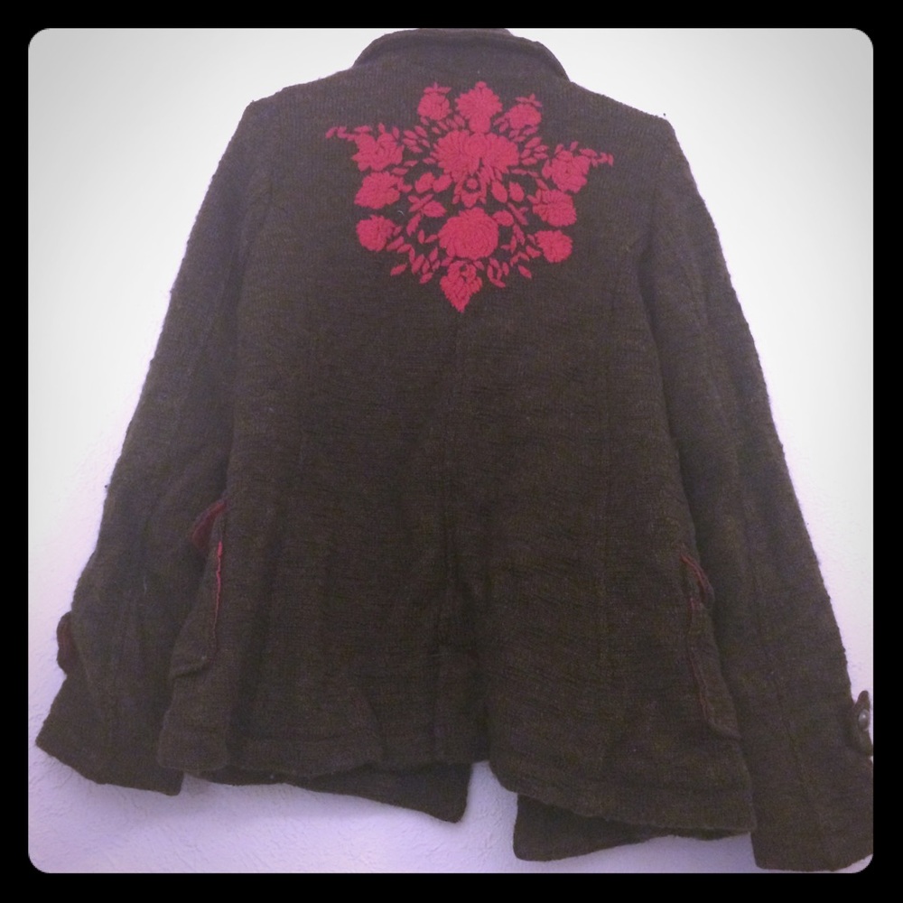 Vintage Free People Sweater Coat
