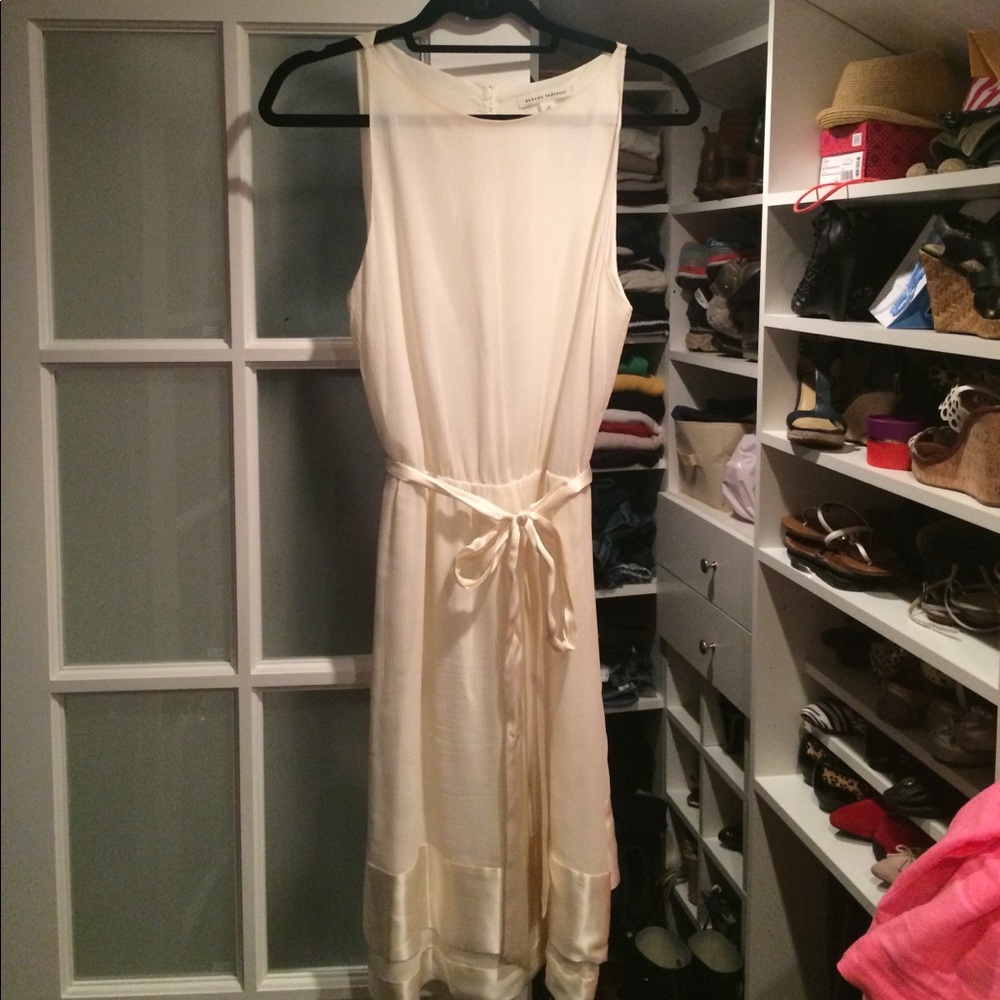 Banana Republic ivory crepe dress
