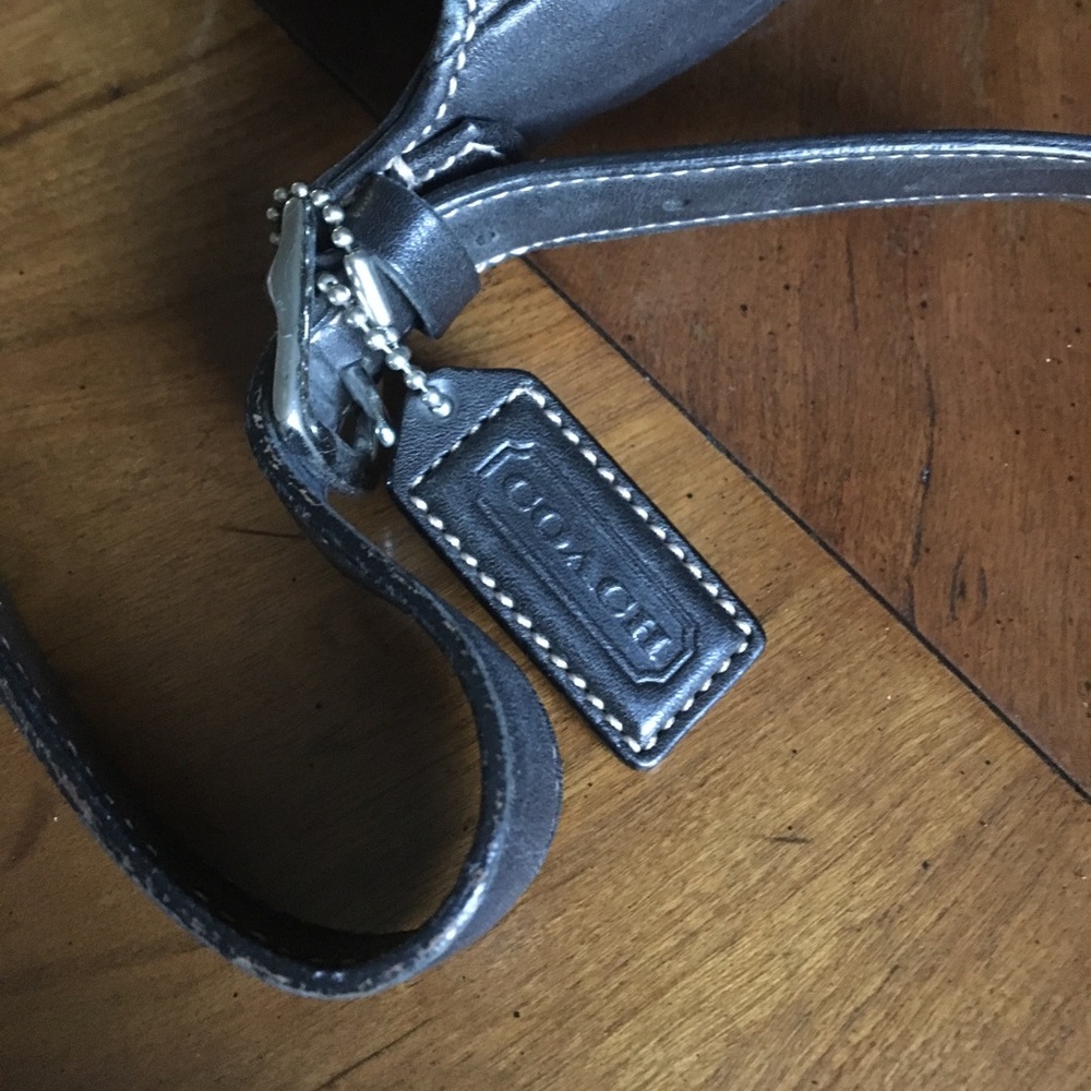 Vintage black coach shoulder bag