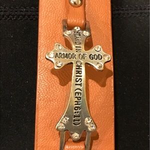 Leather Armor of God Bracelet