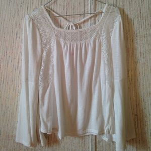 Bell sleeved top