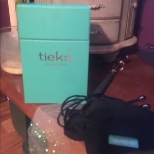 Tieks patent beige.  7.