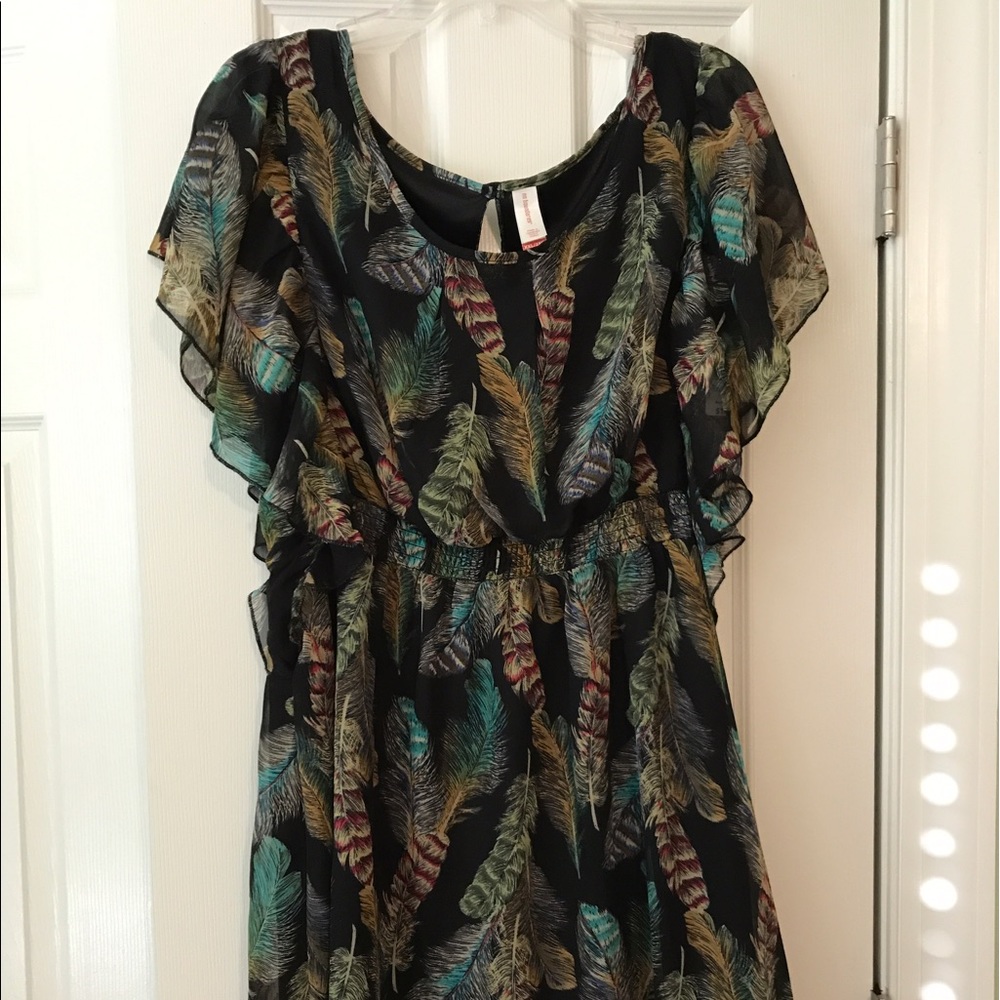 Feather Pattern Dress