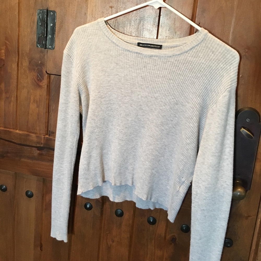 Brandy Melville ribbed long sleeve