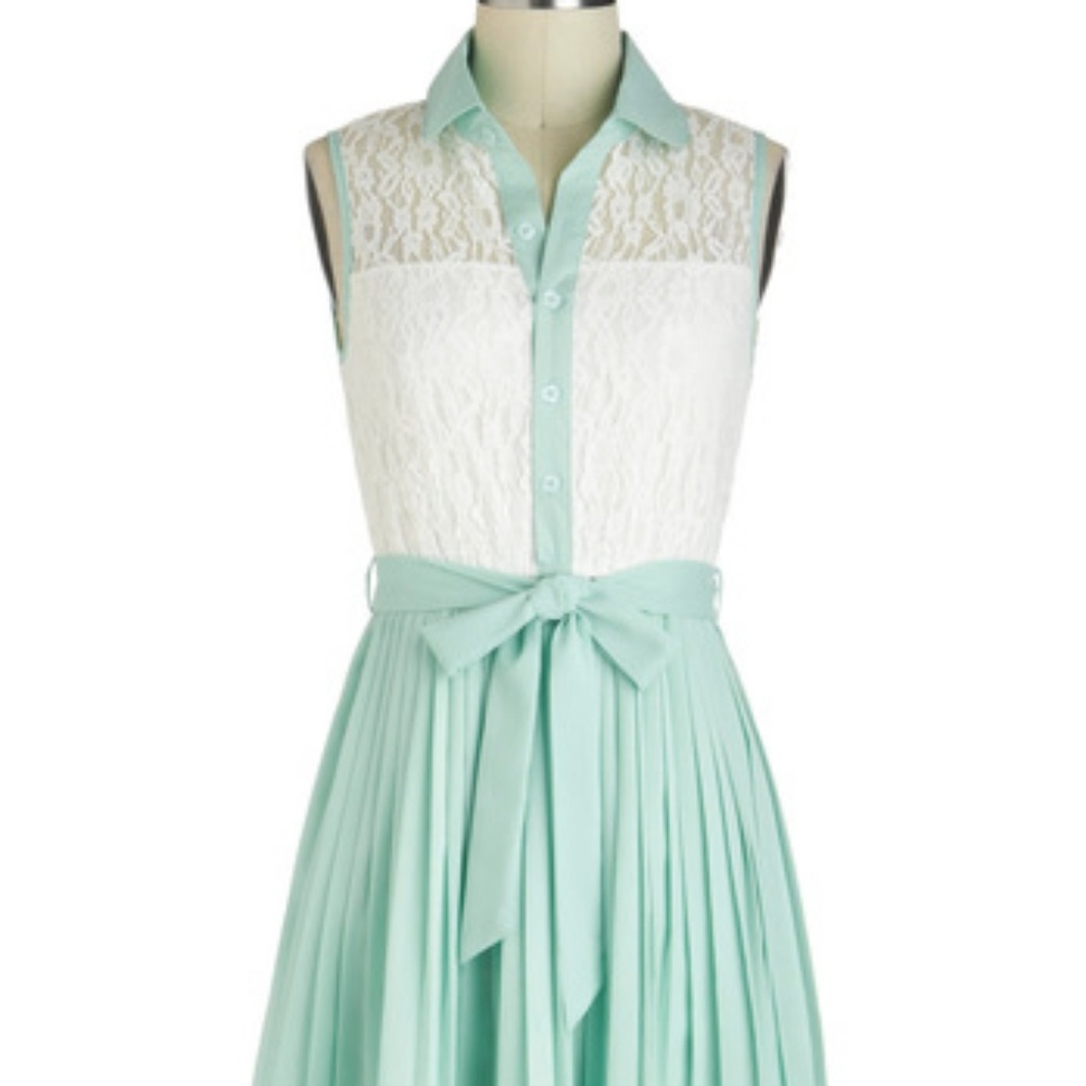 Modcloth Sincerely Mint Dress