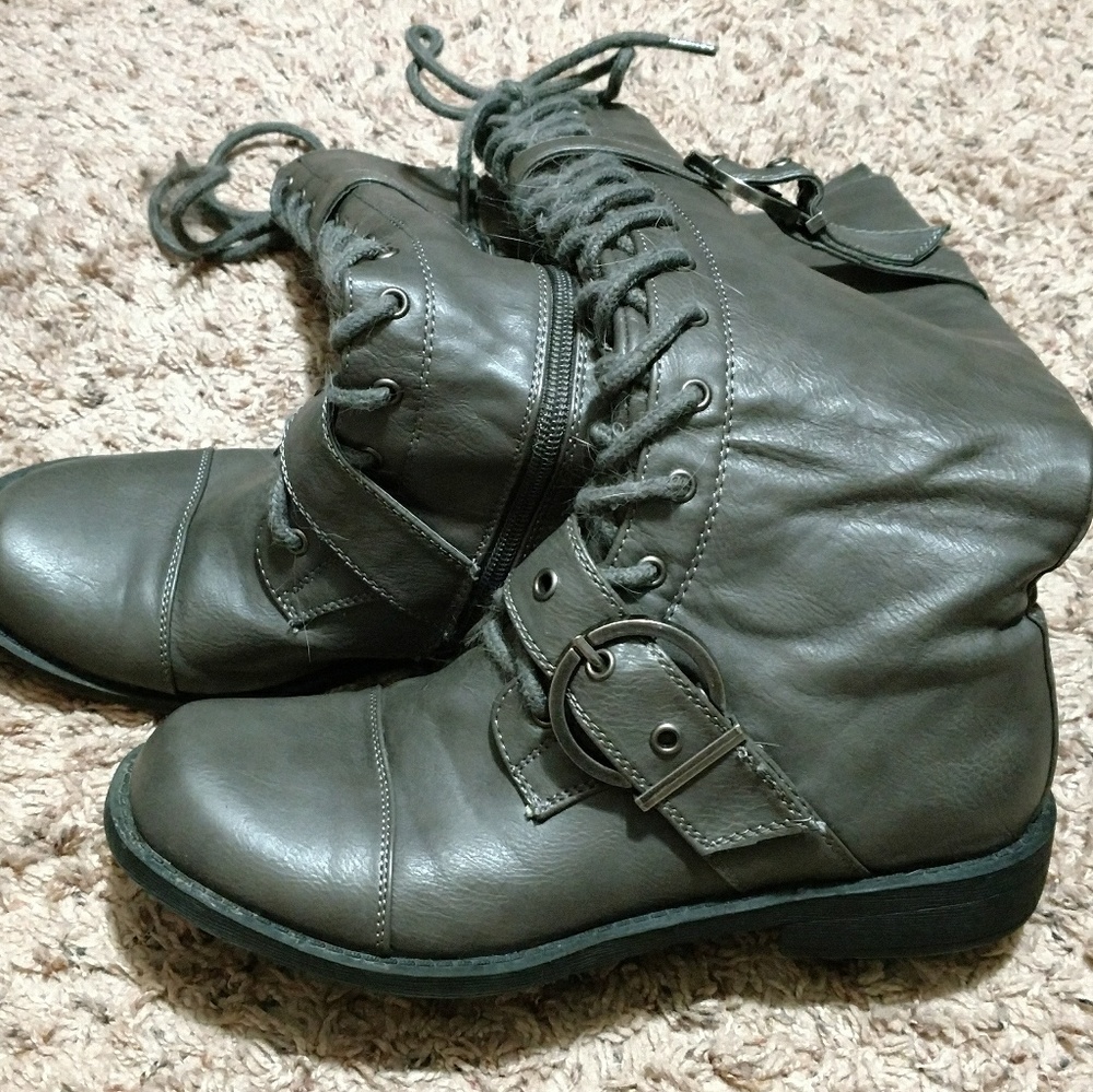 JustFab Knee-high Gray Boots