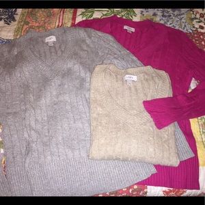 ann taylor loft sweater lot
