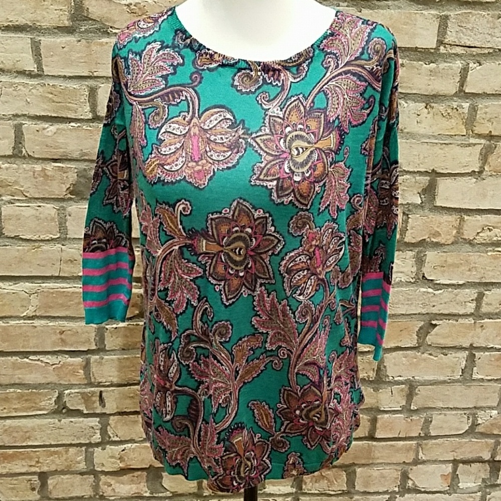 Loft printed thin sweater - Picture 1 of 5