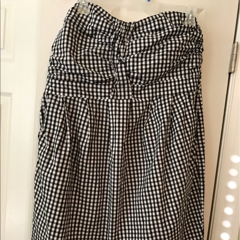 Black and White Gingham Dress