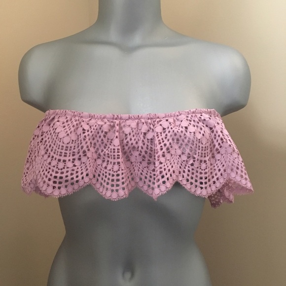 VS Lace Bandeau in Mauve - Picture 5 of 6