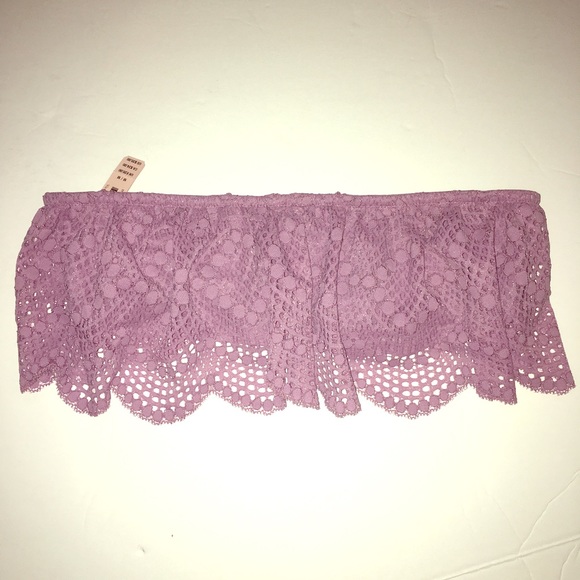 VS Lace Bandeau in Mauve - Picture 4 of 6