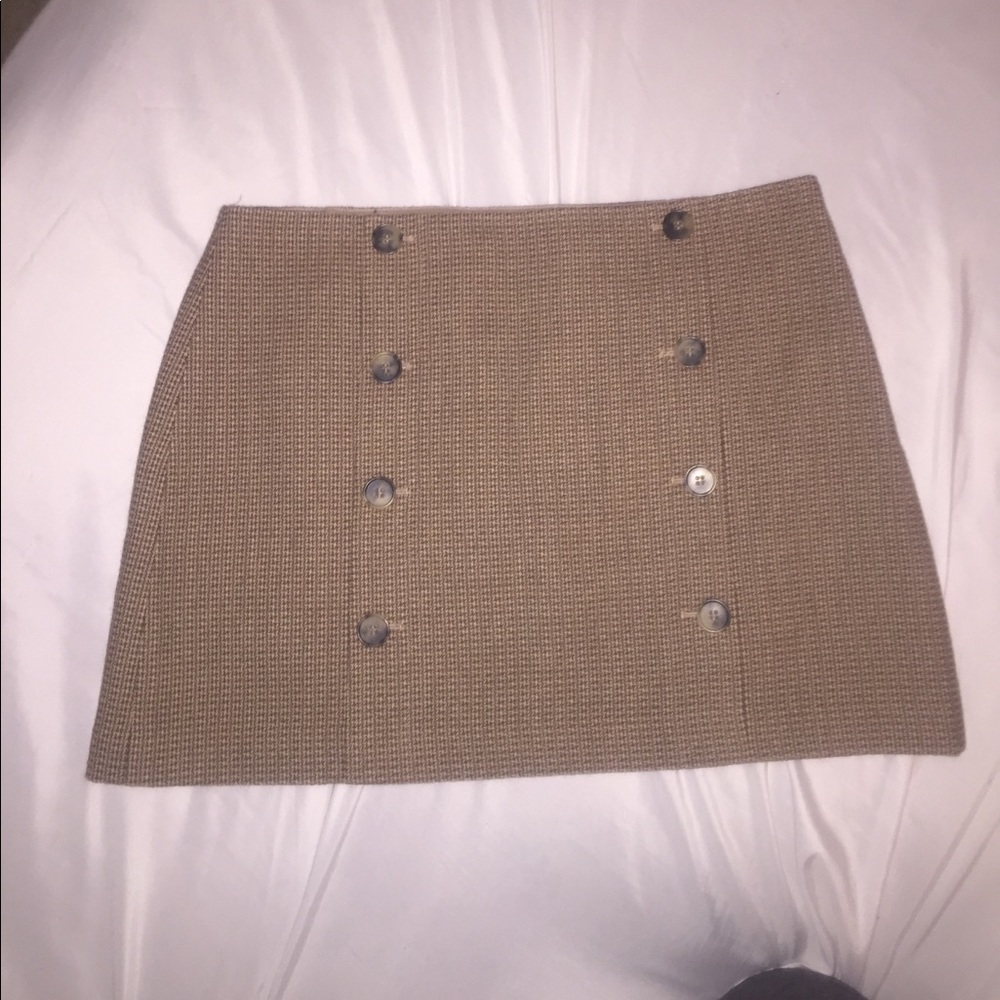 Theory button fronts skirt