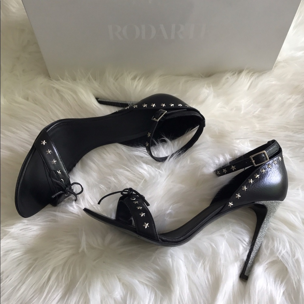 FLASH SALE: Rodarte star sandals w/ silver heels