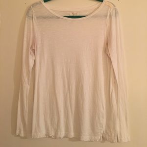 White Madewell Long Sleeve Top