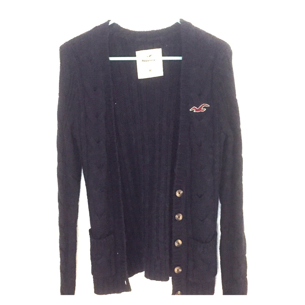 Navy blue Hollister cardigan