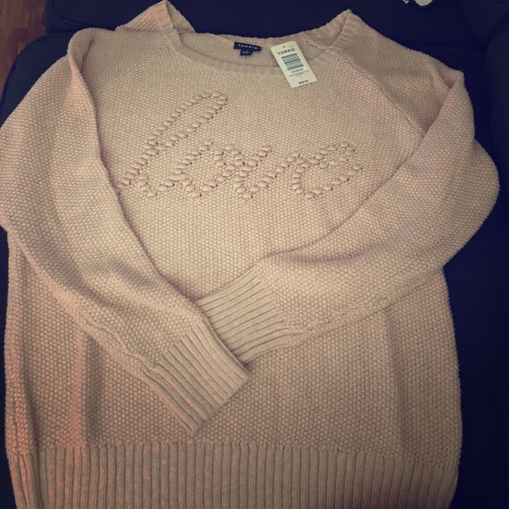 CUTE peach Torrid Sweater
