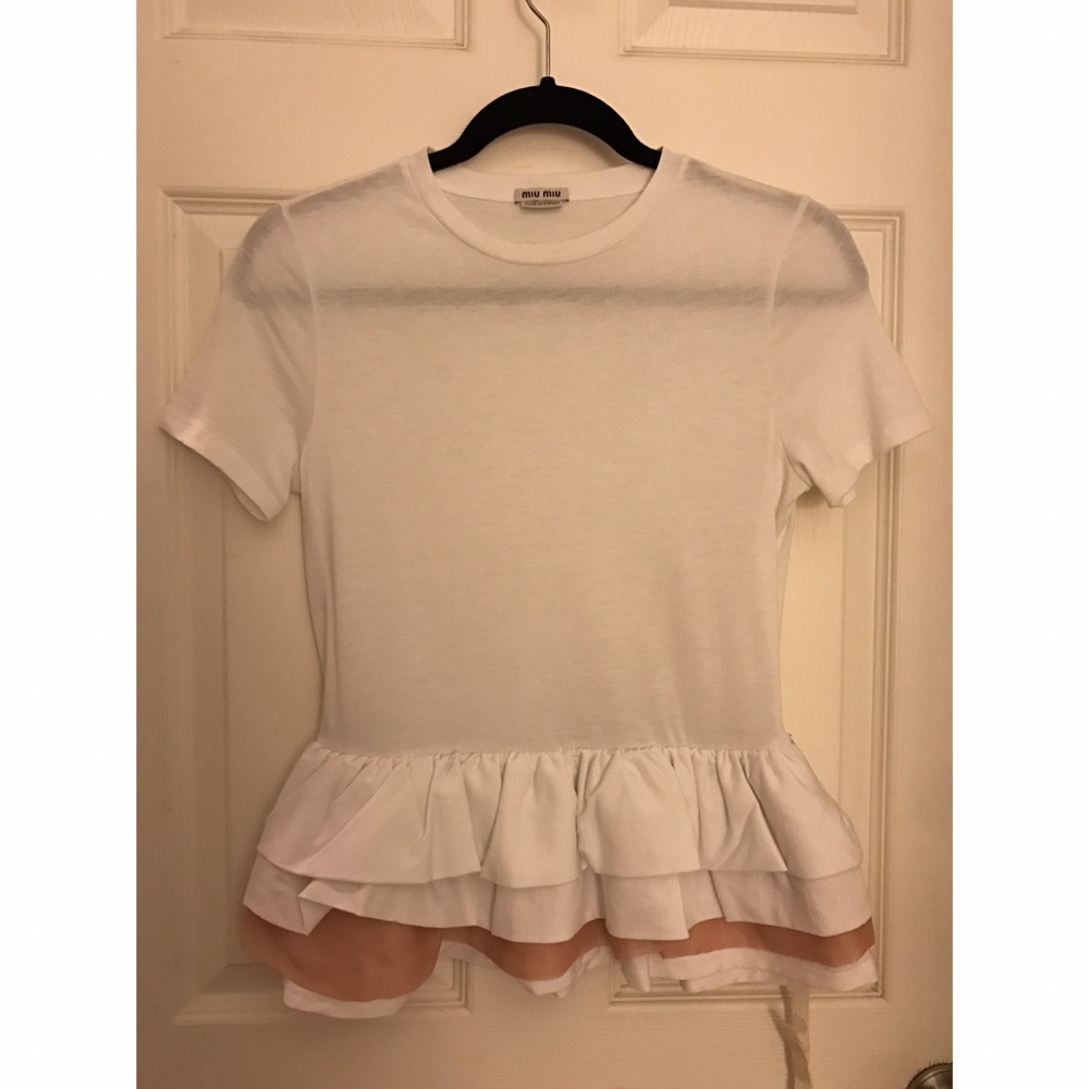 ❗️LAST CHANCE❗️ Miu Miu Peplum T-Shirt