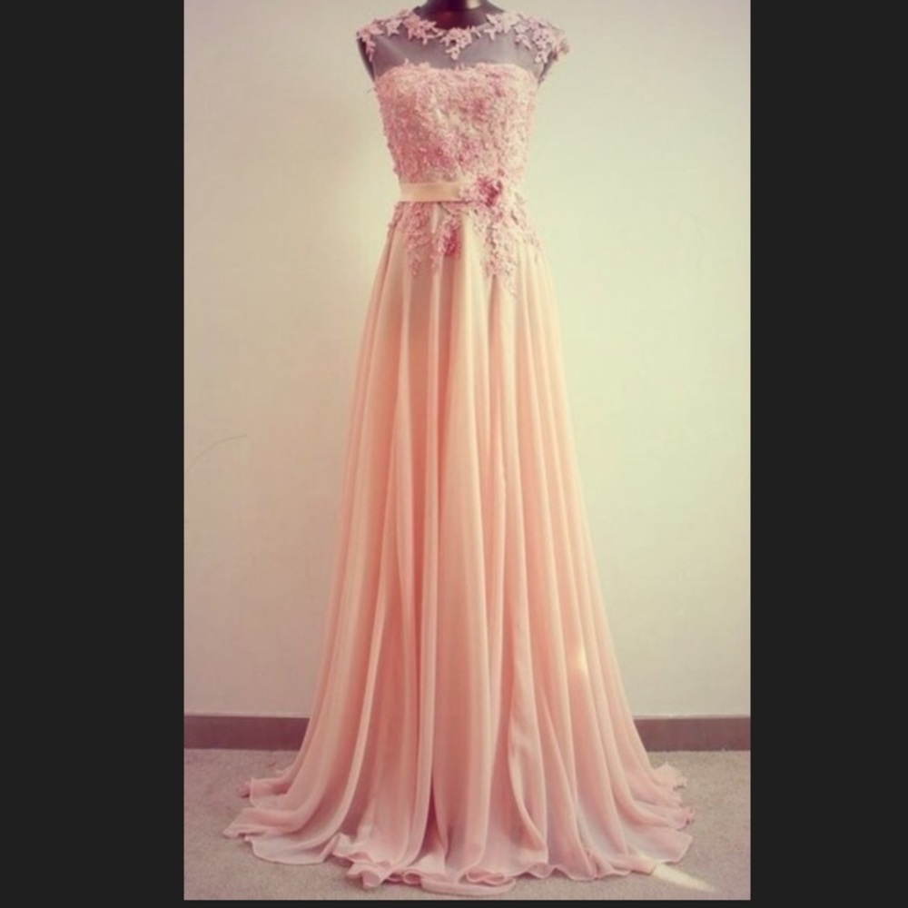 Pink prom dress