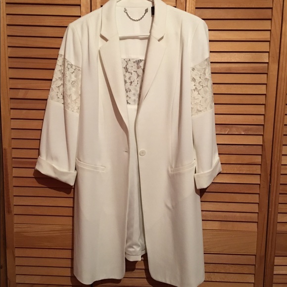 Chico's Black Label Lace Blazer - Picture 4 of 5