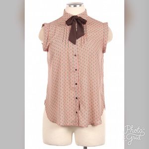 Plus s size woven top with tie BNWOT