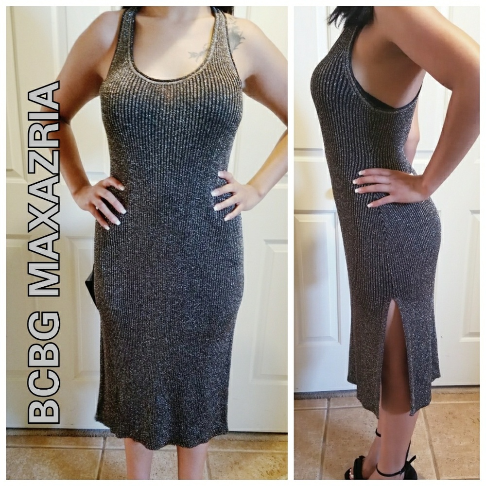💥WOW💥 BCBG MAXAZRIA Black and Gold dress