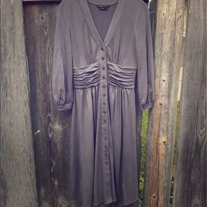 BCBG MAXAZRIA Grey long sleeve dress Small