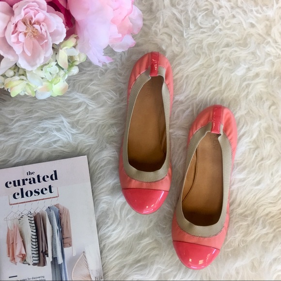J. Crew Shoes - J.Crew Coral 'Mila' Cap Toe Ballet Flats