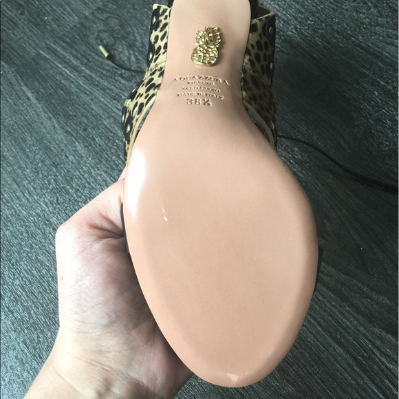 Aquazzura Rebel Studs Cheetah-Print Calf Hair Pump - Picture 4 of 5