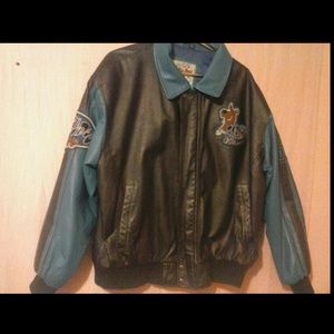Vintage Scooby Doo Leather Jacket xl