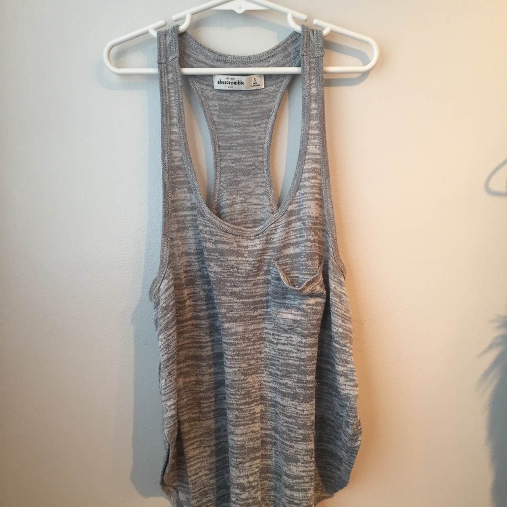 kids abercrombie grey tank