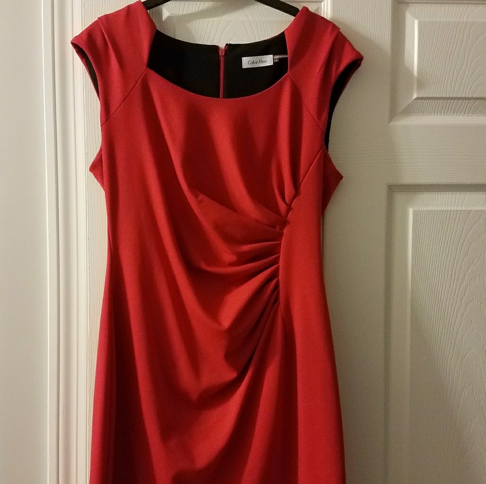 Red Calvin Klein Dress