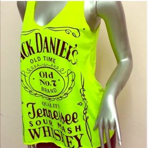 Lime Green Jack Daniels Tee