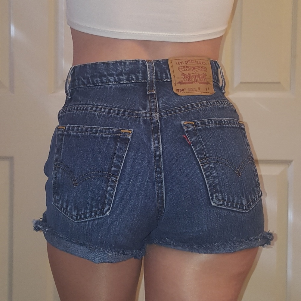 Levi's Vintage High Waist Denim Jean Shorts