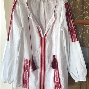 MK Michael Kors Embroidered Tunic Top