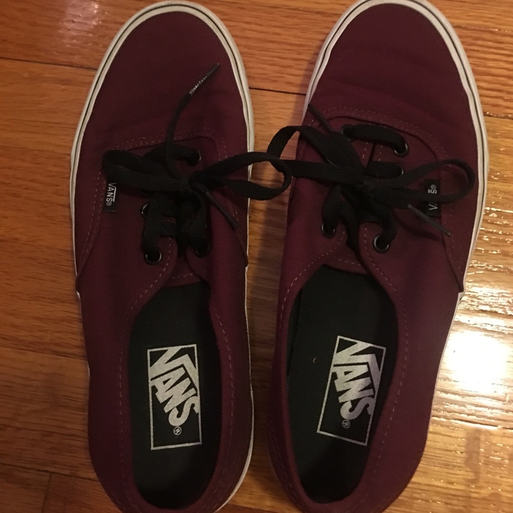 Maroon vans