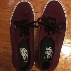Maroon vans