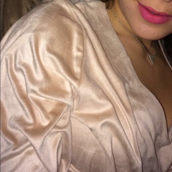 •Forever 21 Faux-suede lace up top• - Picture 3 of 7