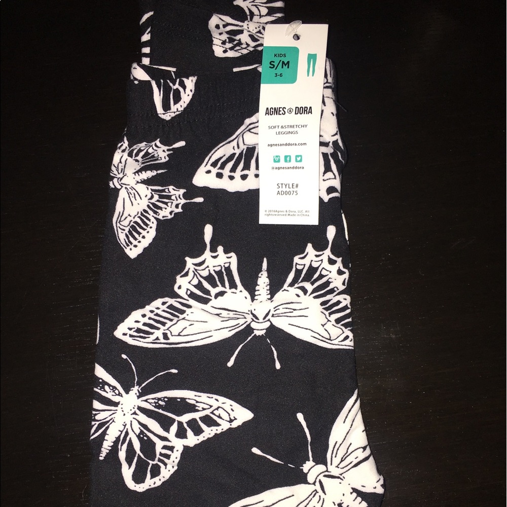 Agnes and Dora Butterfly Kids Leggings