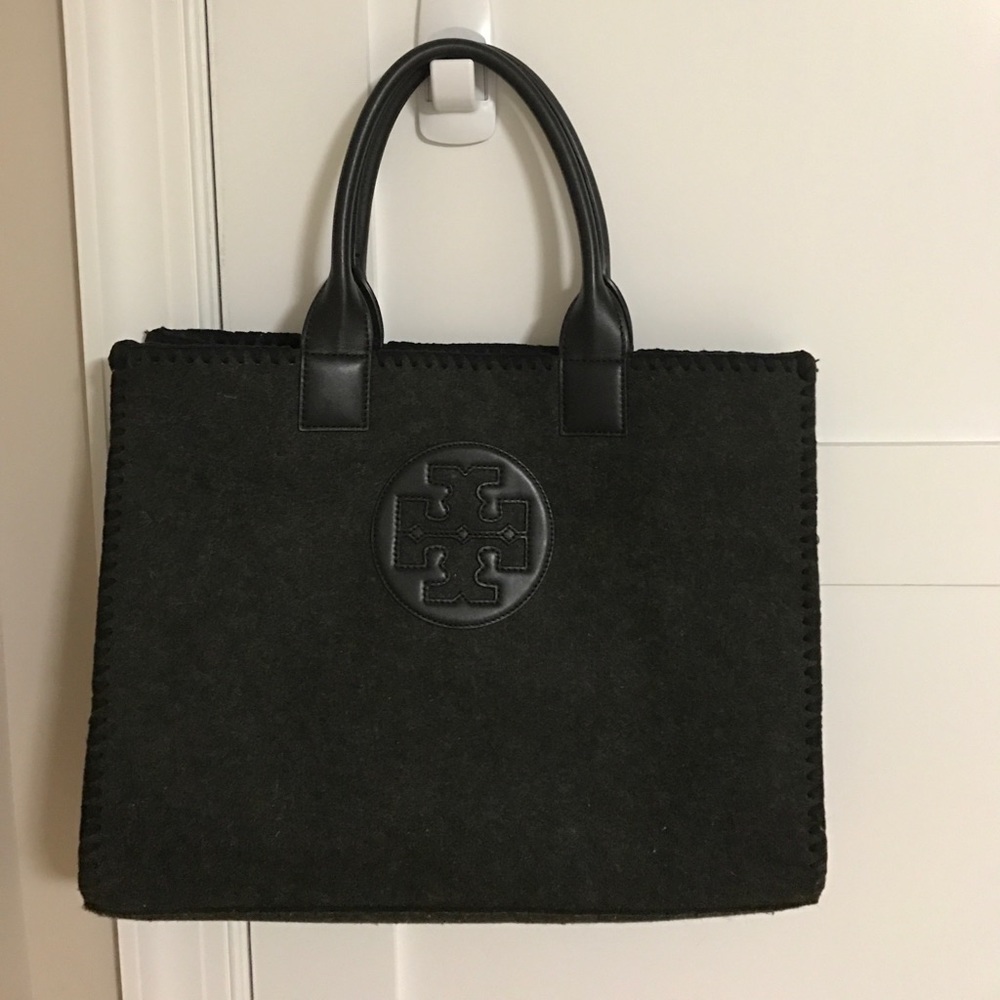 Tory Burch Ella Stitched Felt Leather Tote