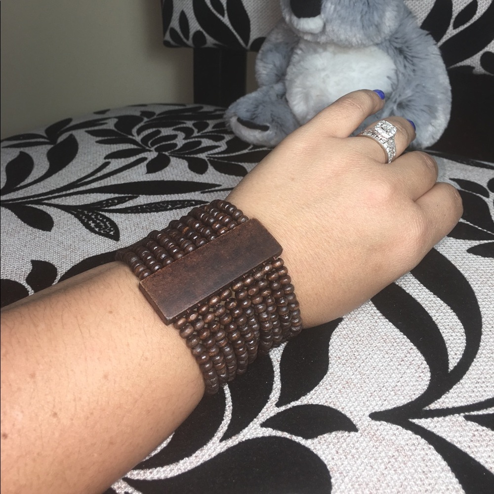 Wooden bracelets (set of two)