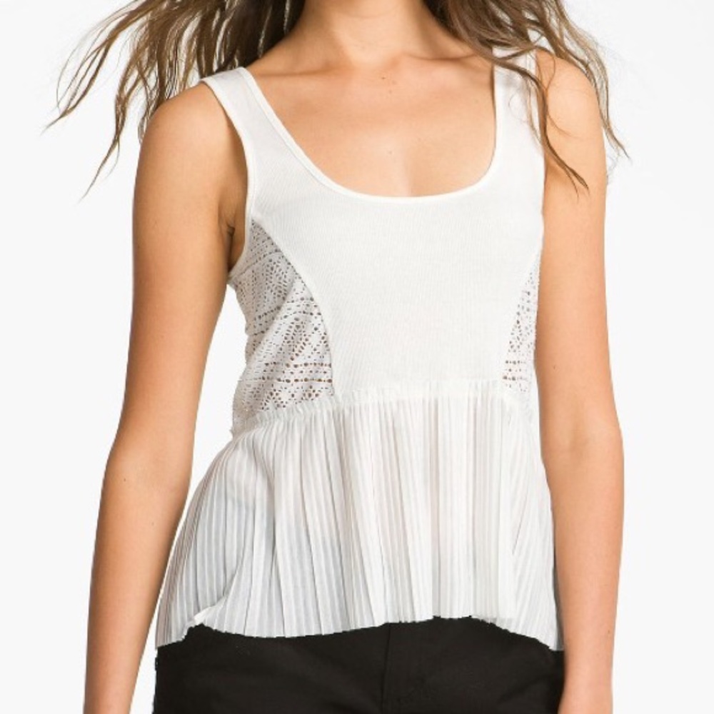 Pretty Rebel • Pleated Peplum Top