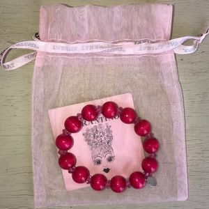 Pink Tarina Tarantino Beaded Bracelet