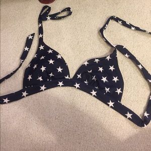 Medium Pink Fourth of July Swimsuit Top